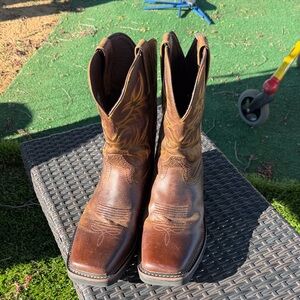 Justin Boots Dark Brown Western Boots